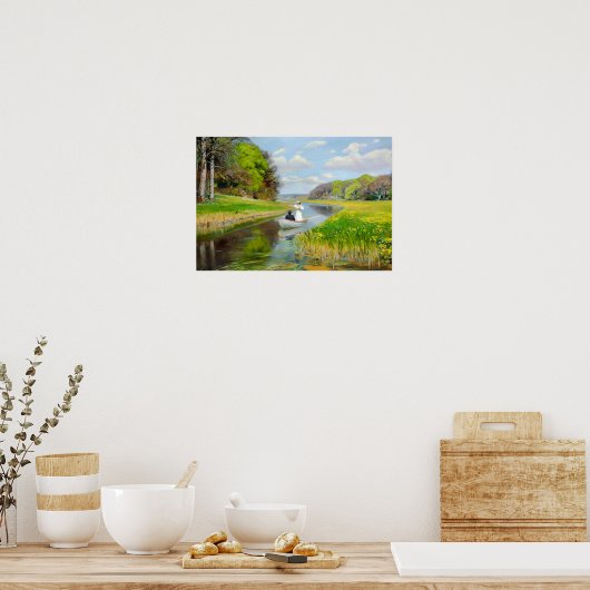 H.A. Brendekilde - Romantische kunst Poster (Keuken)