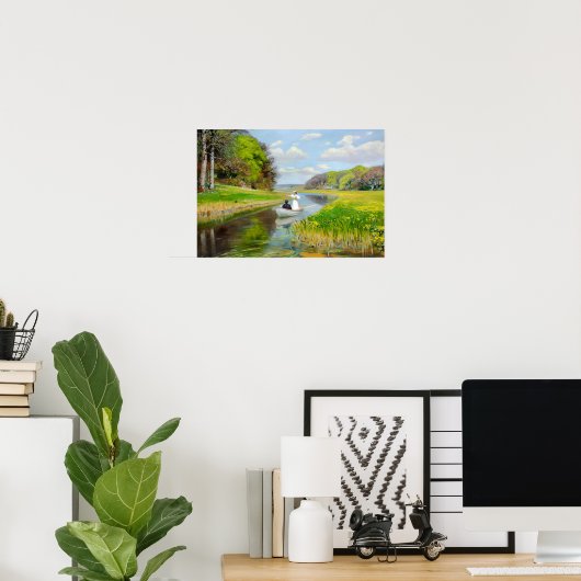 H.A. Brendekilde - Romantische kunst Poster (Thuiskantoor)