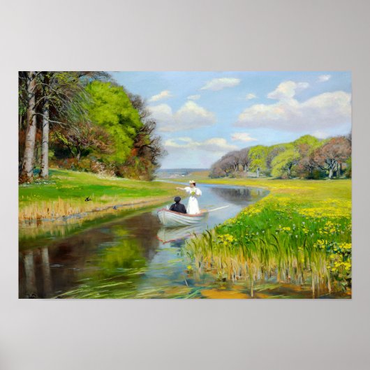 H.A. Brendekilde - Romantische kunst Poster (Voorkant)