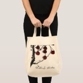H.A.S. Arts Winter Red Berries Tote Bag (Voorkant (product))