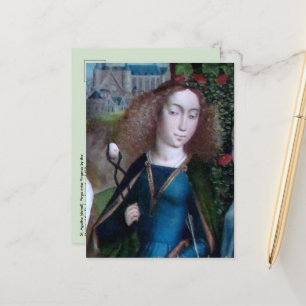 H. Agatha van Sicilië (detail; M 070) Briefkaart