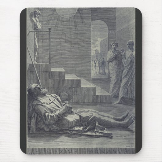 H. Alexius van Rome Gewijde Ootmoed Kunst Muismat (Voorkant)