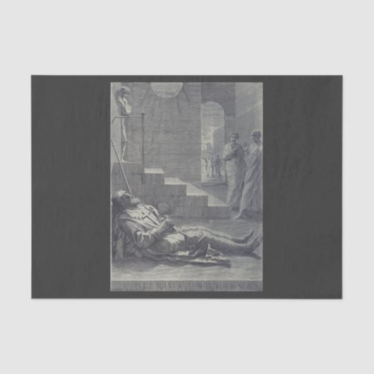 H. Alexius van Rome Heilige Ootmoed Kunst Tissuepapier (Voorkant)