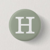 "H"" Alfabet Collectible (#8) Ronde Button 3,2 Cm (Voorkant)