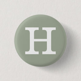 "H"" Alfabet Collectible (#8) Ronde Button 3,2 Cm