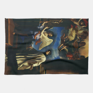 H. Aloysius Gonzaga Patroon van Studenten Kunstwer Theedoek