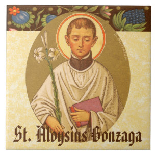 H. Aloysius Gonzaga (PM 01) Tegeltje