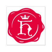 H - Antiek Wax Seal Gotische Kroon Initiaal Letter Zelfinktende Stempel (Design)