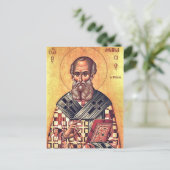 H. Athanasius de Grote Orthodoxe Christelijke Icoo Briefkaart (Staand voorkant)