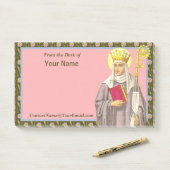 H. Audrey (Etheldreda) (P 003) 10"x6" Post-it® Notes (Op bureau)