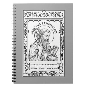 H. Benedictus van Nursia katholieke heilige Vader  Notitieboek