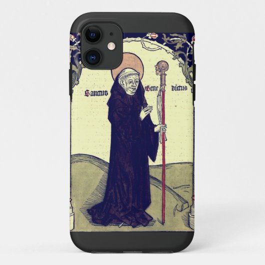 H. Benedictus van Nursia Patroon van Europa Kathol Case-Mate iPhone Case (Achterkant)