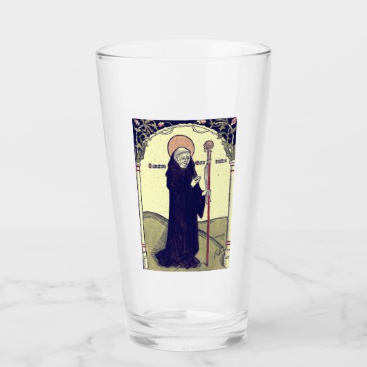 H. Benedictus van Nursia Patroon van Europa Kathol Glas (Voorkant)