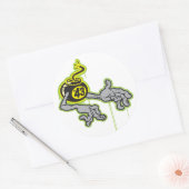 H-bom 43 ronde sticker (Envelop)