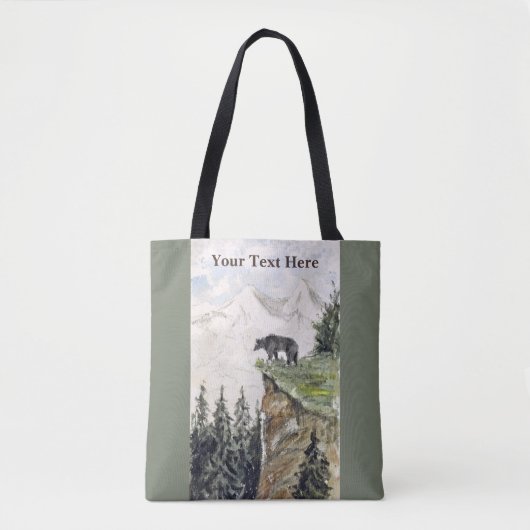 H. Bullock Webster - Beer op Cliff Tote Bag (Voorkant)