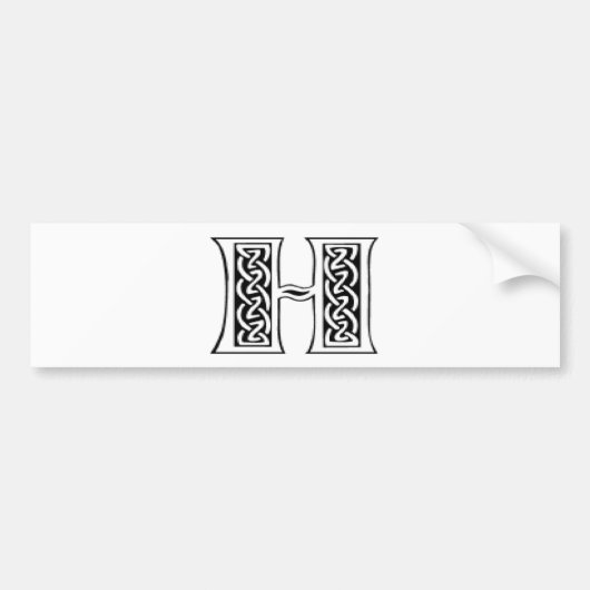 H BUMPERSTICKER (Voorkant)