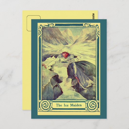 H.C. Andersen sprookje The Ice Maiden Briefkaart (Voorkant / Achterkant)