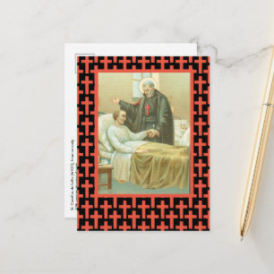 H. Camillus die een invalide troost (M 021) Briefkaart