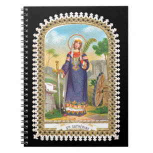 H. Catharina van Alexandrië in Egyptische kledij Notitieboek