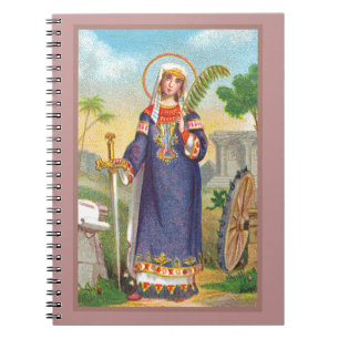 H. Catharina van Alexandrië in Egyptische kledij Notitieboek