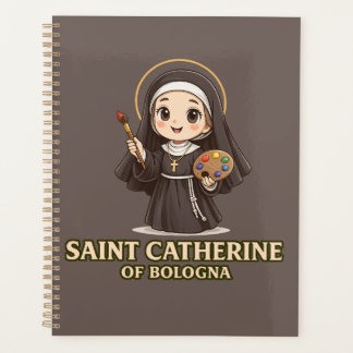 H. Catharina van Bologna Vintage Katholieke Kunst  Planner