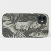 H. Catharina van Siena Kruisiging Art Noir Geloof Case-Mate iPhone Case (Achterkant (horizontaal))
