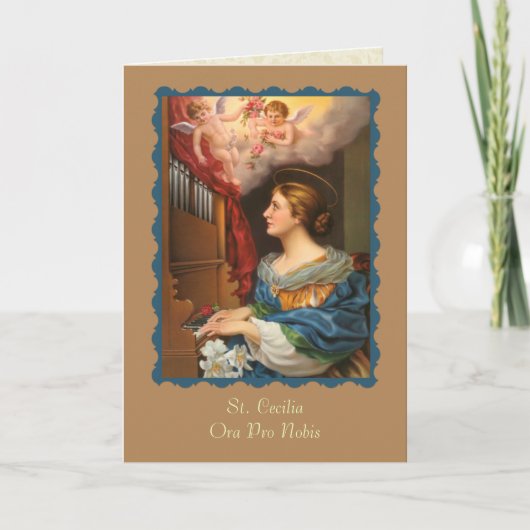 H. Cecilia patrones van de musici Kaart (Voorkant)