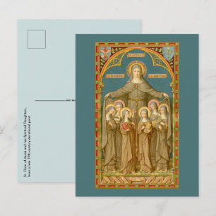 H. Clara van Assisi & Nonnen (SAU 027) Briefkaart