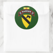 H Co, 75th Infantry Regiment - Rangers, Vietnam Ronde Sticker (Tas)