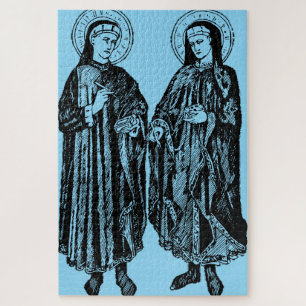 H. Cosmas en Damianus Patroonheiligen van de gezon Legpuzzel