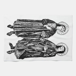 H. Cosmas en Damianus Patroonheiligen van de gezon Theedoek
