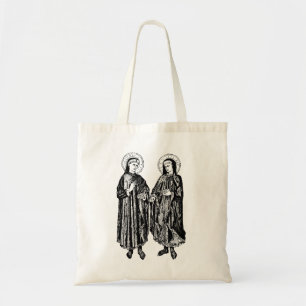 H. Cosmas en Damianus Patroonheiligen van de gezon Tote Bag