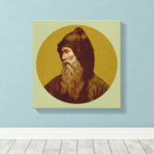 H. Cyril de monnik (M 002) Canvas Afdruk (Insitu (Houten vloer))