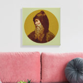 H. Cyril de monnik (M 002) Canvas Afdruk (Insitu (Woonkamer))