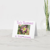 H. de violette Kaart van de Nota Sabrewing (Achterkant)