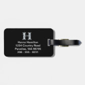 H "Diamond Bling"-Bagagelabel Bagagelabel (Achterkant horizontaal)