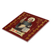 H. Dominicus predikend (BEN 002) Tegeltje (Zijkant)