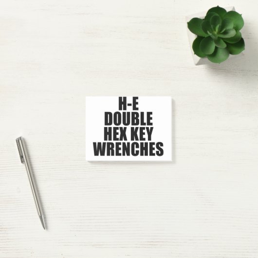 H-E Double Hex Key Wrences hel Post-it® Notes (Kantoor)