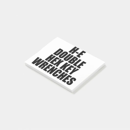 H-E Double Hex Key Wrences hel Post-it® Notes (Schuin)