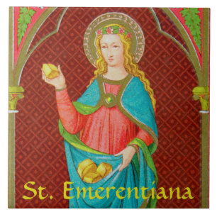 H. Emerentiana van Rome (SAU 36) Tegeltje