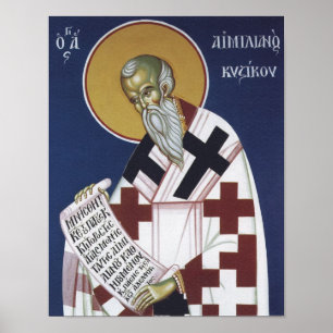 H. Emilian de Belijder Orthodoxe Christelijke Prin Poster