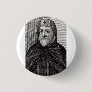 H. Ephrem de Syriër Leraar van de Boetedoening Kun Ronde Button 3,2 Cm