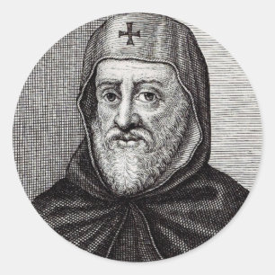 H. Ephrem de Syrische Leraar van de Boetvaardighei Ronde Sticker