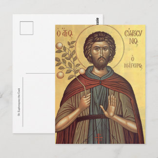 H. Euphrosynos de Kook Orthodox Christelijke Icoon Briefkaart