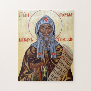 H. Euthymios, patriarch van Trnovo Orthodoxe Icoon Legpuzzel