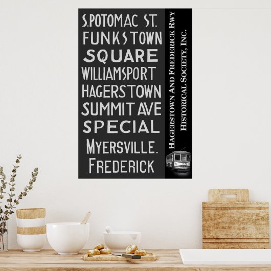 H&F Poster Rollsignbestemming (Keuken)