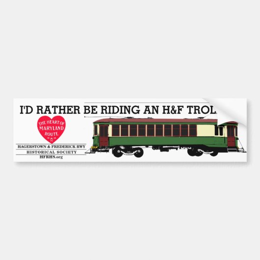 H&F Trolley H&FRHS-bumpersticker Bumpersticker (Voorkant)