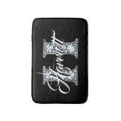 H Faux Diamond Monogram Badmat (Voorkant Verticaal)
