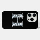 H Faux Diamond Monogram Case-Mate iPhone Case (Achterkant (horizontaal))