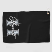 H Faux Diamond Monogram Golfhanddoek (Horizontaal)